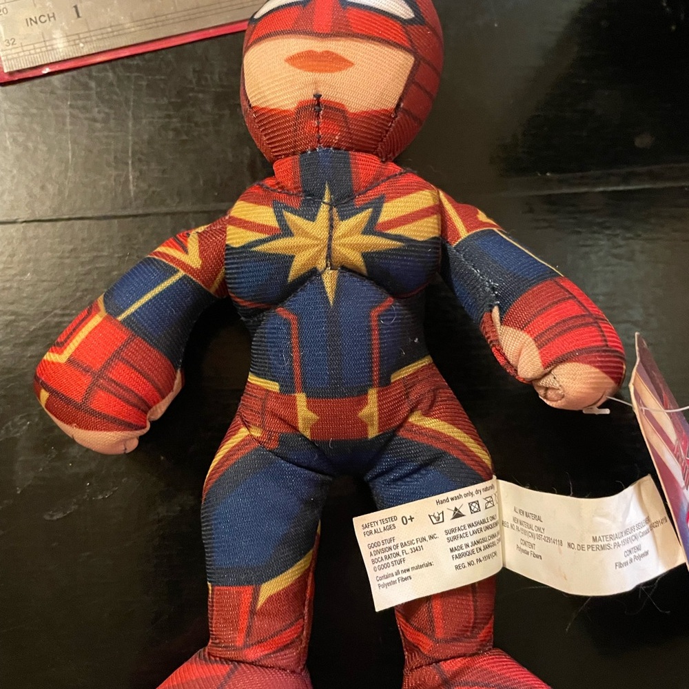 Marvel Captain Marvel Plush with Red and Blue Suit